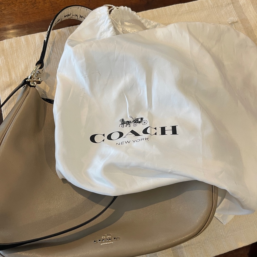 Coach Nomad Hobo in Colorblock Exotic Embossed Leather